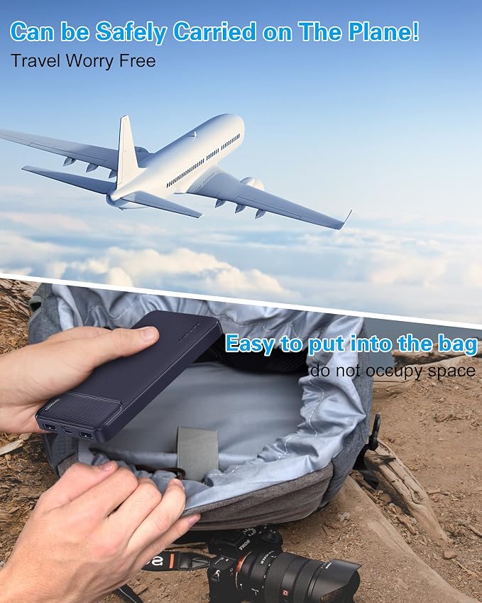 AsperX 2-Pack 10000mAh USB C Output Portable Charger Power Bank Fast Charging - Image 7