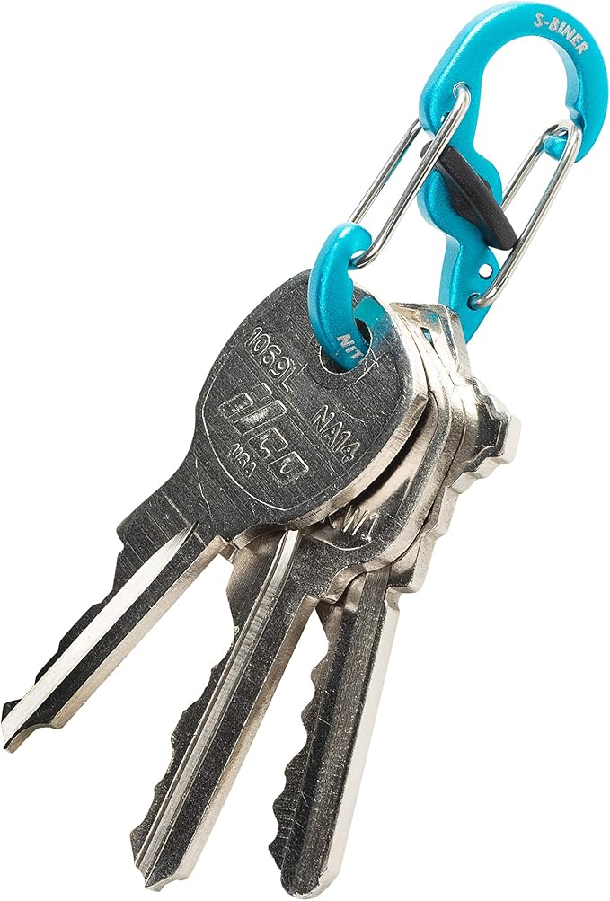 Nite Ize S-Biner MicroLock Aluminum, Locking Keychain Carabiner, 5 Pack - Image 5