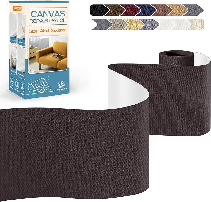 KING MOUNTAIN Canvas Repair Tape, Outdoor Gear Patch, 4×63 Inches, Waterproof by ForABetterHomeLife