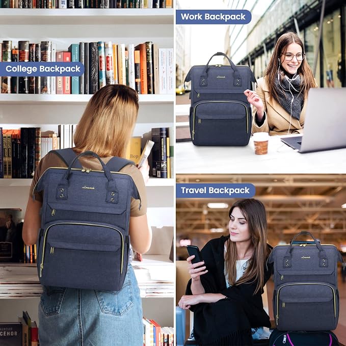 LOVEVOOK College Laptop Backpack, 15.6 Inch Travel Backpack - Image 5