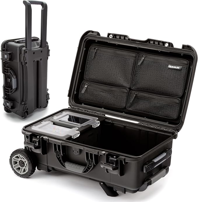 NANUK Trail 30 – 28.5L Waterproof Storage Box – Wheeled and Modular Cargo Case by NANUK