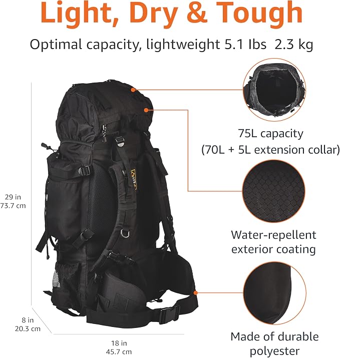 Amazon Basics Internal Frame Backpack - Image 4