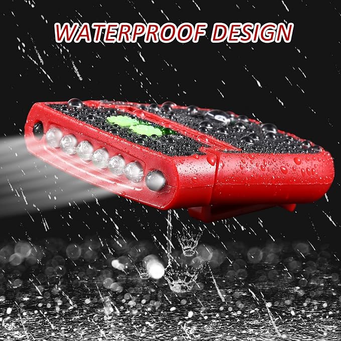 Mudder LED Clip on Cap Lights USB Rechargeable Cap Flashlight Clip Waterproof - Image 6