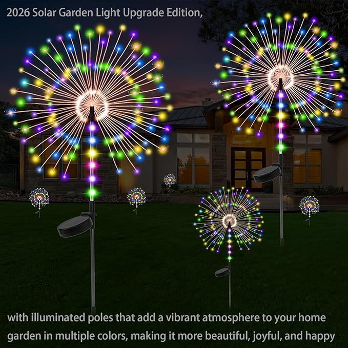 2 Pack Garden Decoration Solar Outdoor Light - Image 2