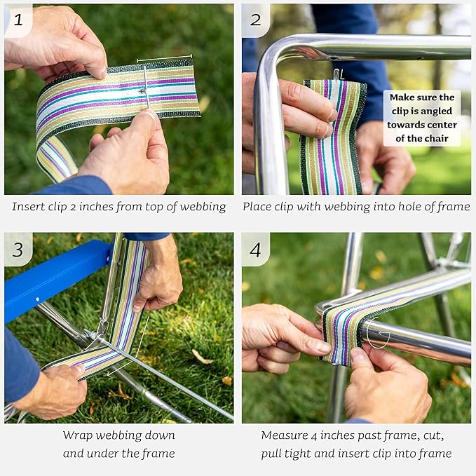 Lawn Chair USA Chair Replacement Lawn Chair Webbing - Image 5