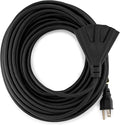 Holiday Lighting Outlet 50-Foot Black Extension Cord, 3-Prong Indoor & Outdoor by HLOLighting