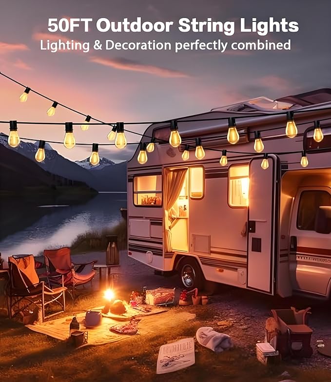 Tenmiro 50FT LED Outdoor String Lights - Image 2