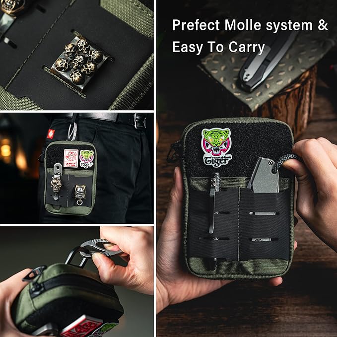 TACTICAL GEEK Block E2.0 EDC Compact Waist Multi-Purpose Molle Pouch Organizer - Image 4