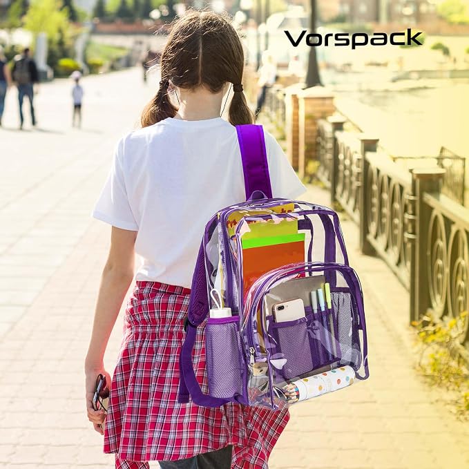 Vorspack Clear Backpack Heavy Duty PVC Transparent Backpack - Image 6