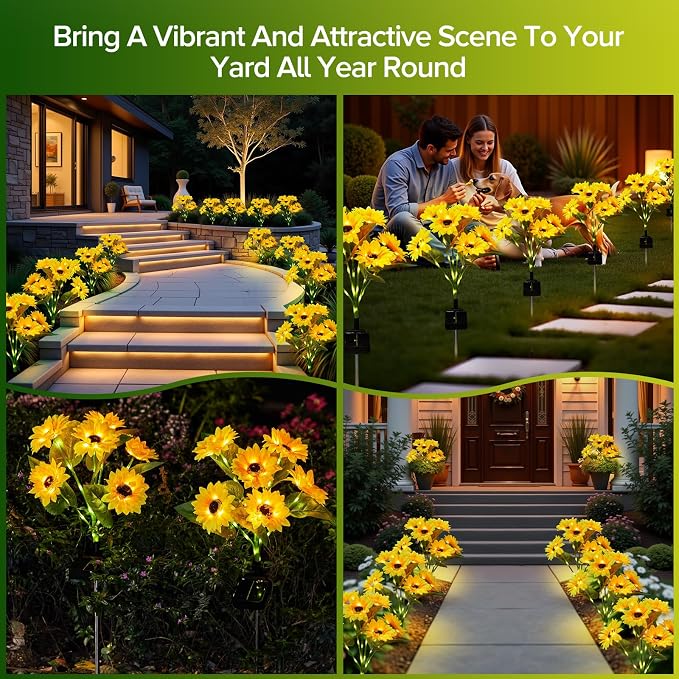 Solar Sunflower Lights Outdoor Waterproof - Image 6