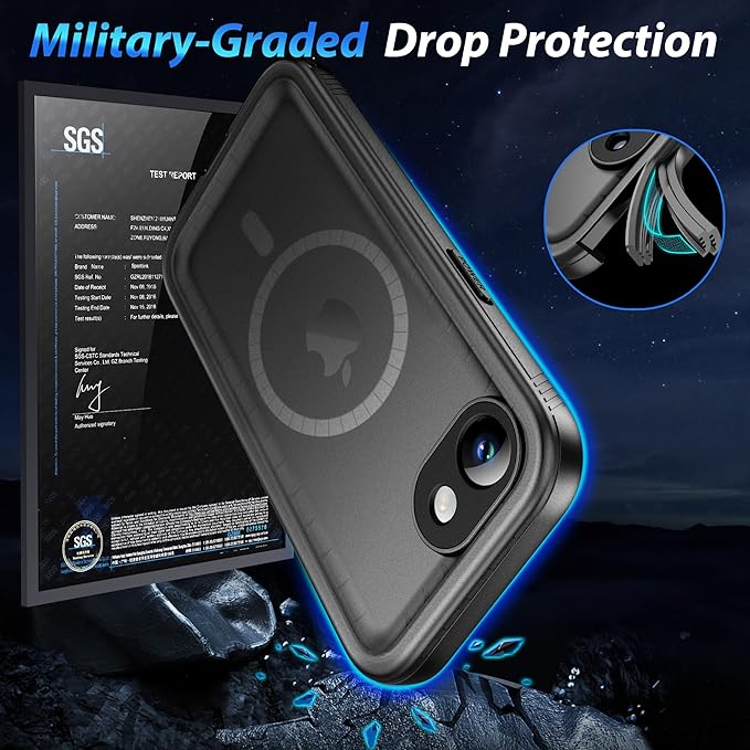 SPORTLINK for iPhone 16e/17e Case, IP68 Waterproof Military Protective Full - Image 3