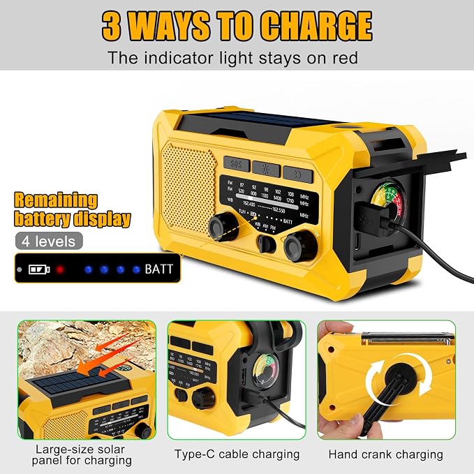 Emergency Hand Crank Radio - Image 3