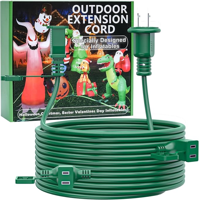 25FT Outdoor Extension Extension Cord by NARUBY