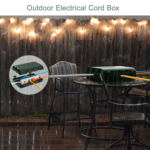 Outdoor Waterproof Electrical Box, Large Extension Cord Cover Plug Protector - Image 8