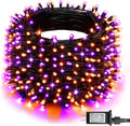 Dazzle Bright Halloween String Lights, 600 LED 196 FT Waterproof Black Wire by DazzleBright