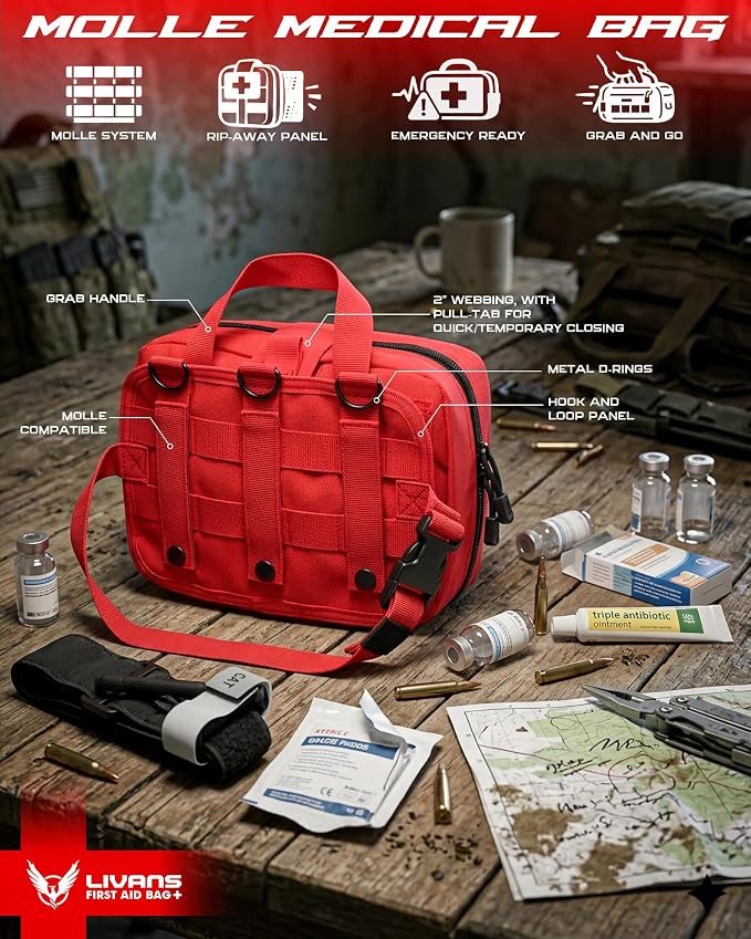 LIVANS Tactical Molle Medical Pouch - Image 5
