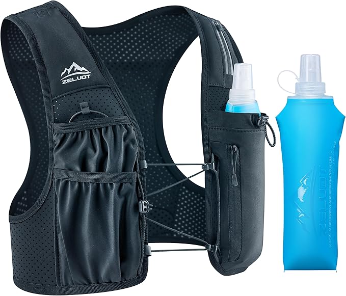 Zelvot Running Vest for Women Men, USA Original Patent, Adjustable Chest Straps by Zelvot