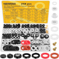 258 PCS Faucet Washers Assorted Kit by NBRINGO
