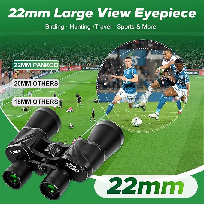 Pankoo 20x55 Binoculars for Adults High Powered – Large View Waterproof Optics - Image 7