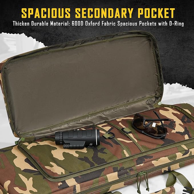 DULCE DOM 32/36/42/48/52 inch Double Rifle Case Soft Gun Bag - Image 3