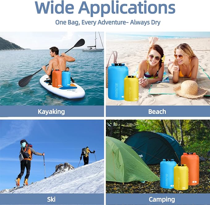 6PCS Dry Bags Waterproof, Lightweight Dry Bags - Image 6