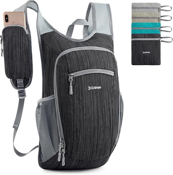 G4Free 15L Hiking Daypack Lightweight Travel Backpack Packable Outdoor Casual by G4Free