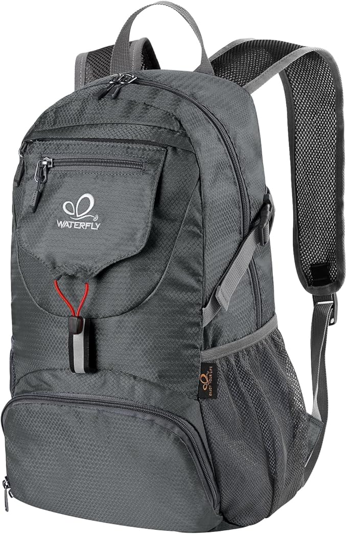 WATERFLY Small Lightweight Packable Backpack: 20l Ultra Light Foldable Travel by Waterfly