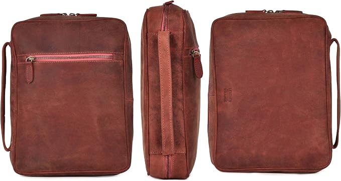 LEATHER VILLAGE Genuine Leather Bible Cover - Image 2