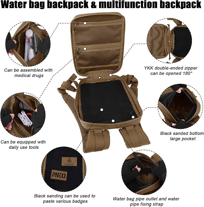 PETAC GEAR Tactical Molle Hydration Pack - Image 5