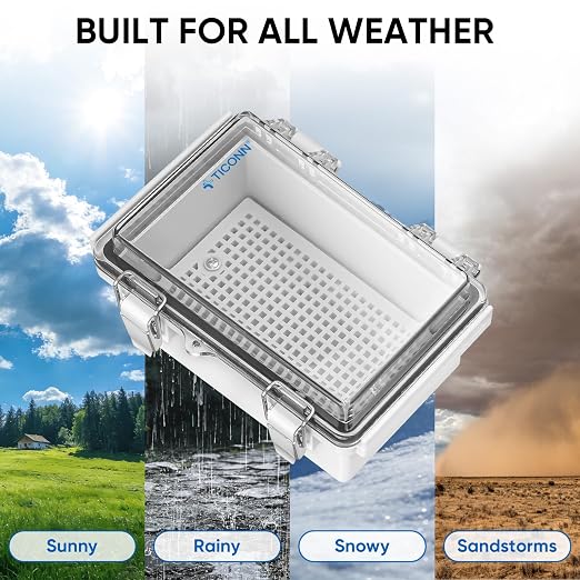 TICONN Outdoor Electrical Box Waterproof, Junction Box IP67 ABS Plastic - Image 7