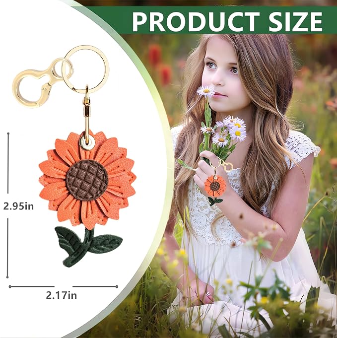 Leather Keychain Holder Case Compatible - Image 2