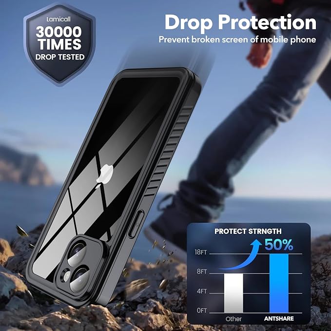 ANTSHARE for iPhone 14 Case, Anti-Peeping Adsorption Full Body Double - Image 6