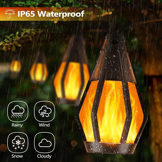 Solar String Lights for Outside, 44Ft Solar Patio Light - Image 4