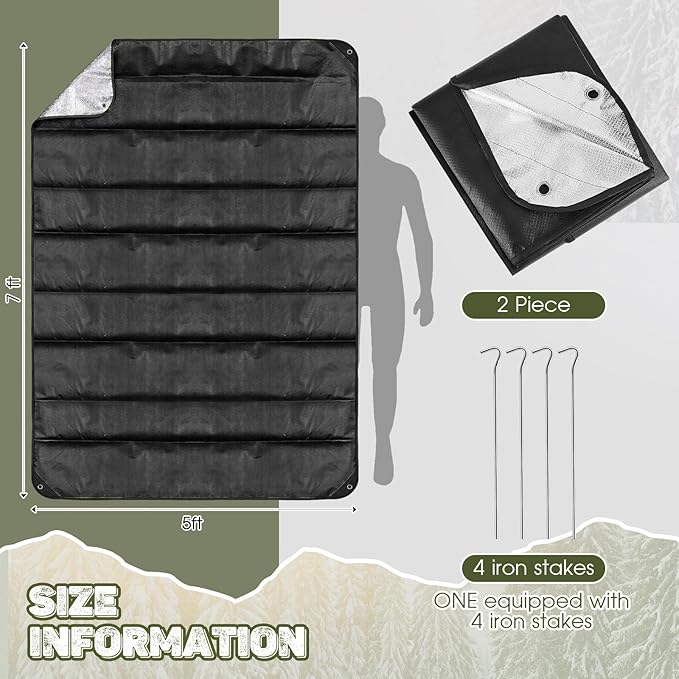 Kingdder 2 Pcs Heavy Duty Emergency Blankets - Image 2