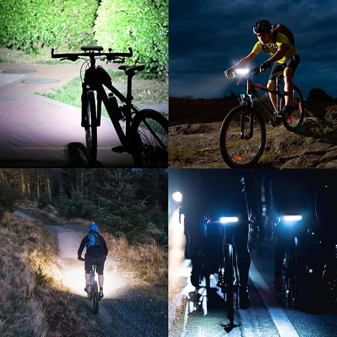 Suruid Super Bright LED Bike Light, USB Rechargeable Bicycle Headlight - Image 8