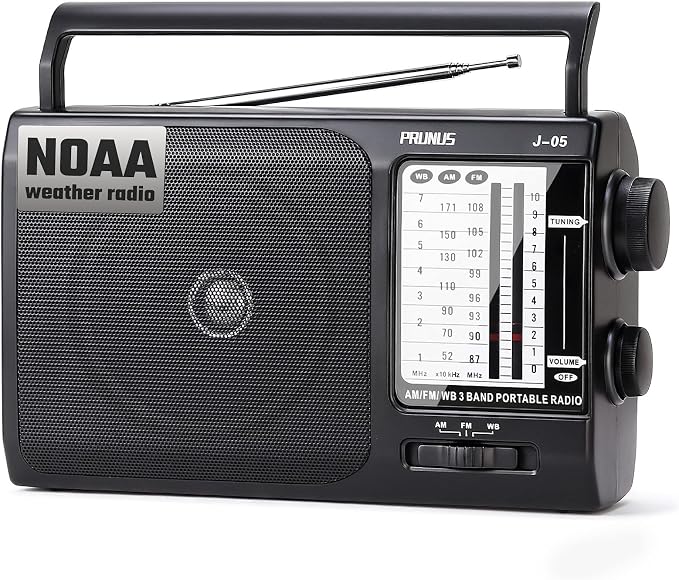 NOAA Weather AM FM Portable Radio by PRUNUS