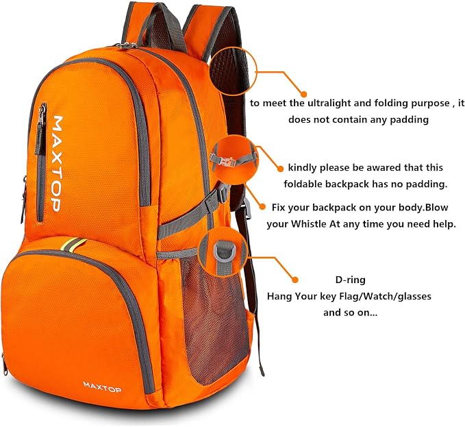 MAXTOP 40/50L Lightweight Packable Backpack - Image 5