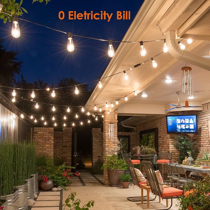 Bdrofn 2 Pack 120FT Solar String Lights Outdoor, Solar Patio Lights Waterproof - Image 7