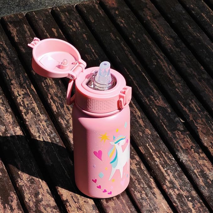 OLDLEY 12oz Kids Water Bottle, Stainless Steel Insulated Water Bottle - Image 8