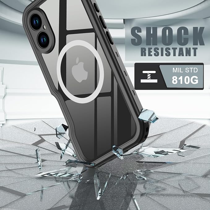 for iPhone 16 Case Waterproof, Full-Body Hard Case Built-in - Image 3