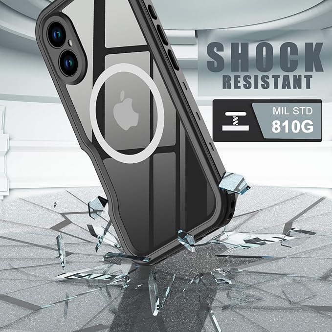 for iPhone 16 Plus Case Waterproof, Full-Body Hard Case Built-in - Image 3