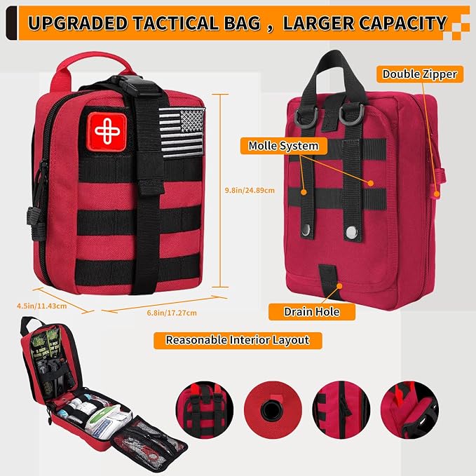 Survival Kit, Gifts for Men Women Teen Boys, Emergency Kit - Image 2