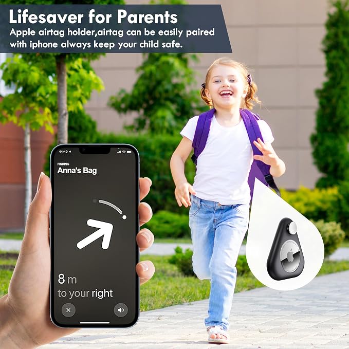 Airtag Holder for Kids Hidden 4 Pack Upgraded GPS Tracker Case, Anti-Removal - Image 5