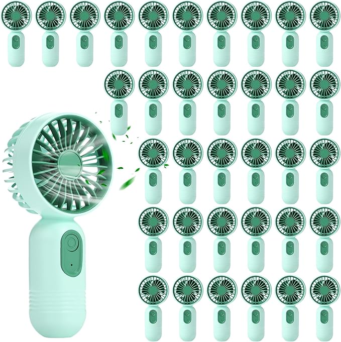 Rossesay 36 Pcs Mini Portable Fan Bulk Cute Handheld Lightweight Small Little by Rossesay