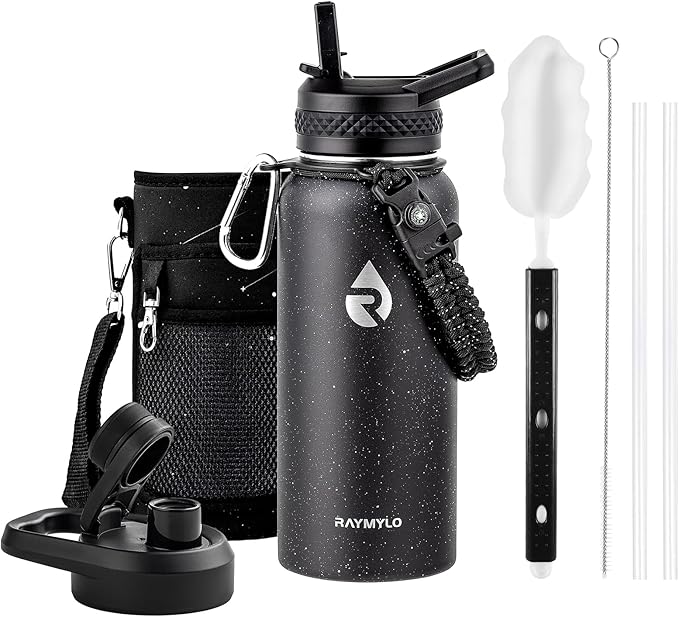RAYMYLO Insulated Water Bottle 32 oz, Triple Wall Vacuum Stainless Steel by RAYMYLO