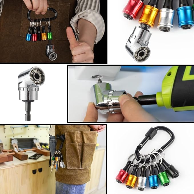 Katerk Bit Holder Key Chain Cool Gadgets, Gifts Drill Bit Holder, 1/4 Hex Bit - Image 6