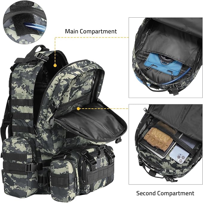 CVLIFE Tactical Backpack Military Army Rucksack - Image 5
