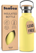 Bambaw 24 oz Insulated Water Bottle, Stainless Steel Water Bottle, Sleek & by Bambaw