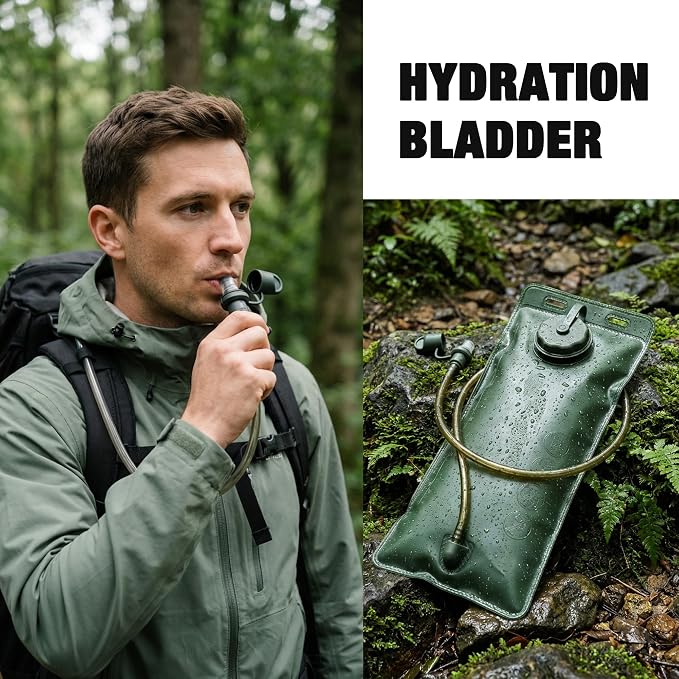 Mardingtop Hydration Bladder, 2.5 Liter Leak Proof Water Bladder, Military - Image 6
