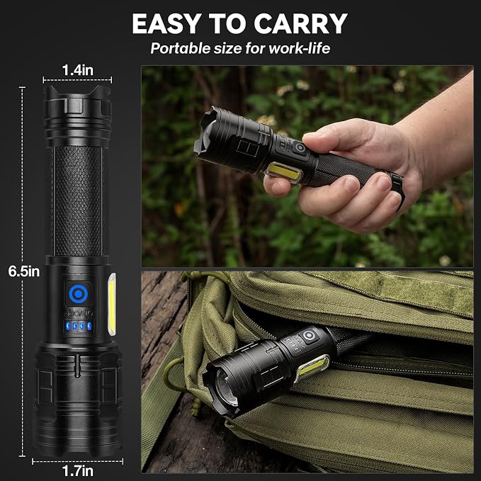 Flashlight Rechargeable 99, 000 High Lumen - Image 7